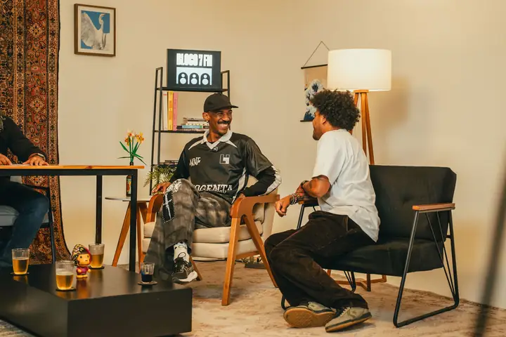Conversa no estúdio da Bloco 7 FM